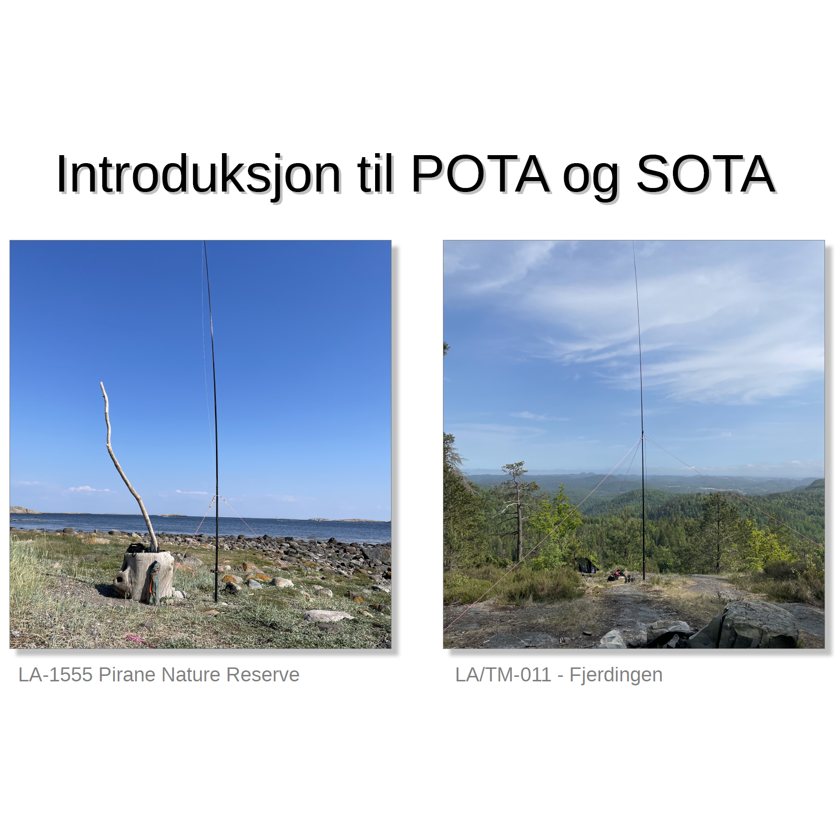 Introduksjon til POTA og SOTA