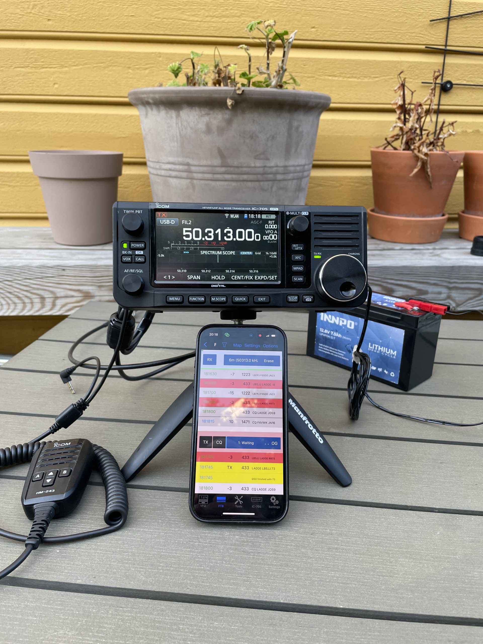 FT8 on the iPhone with NO wires!